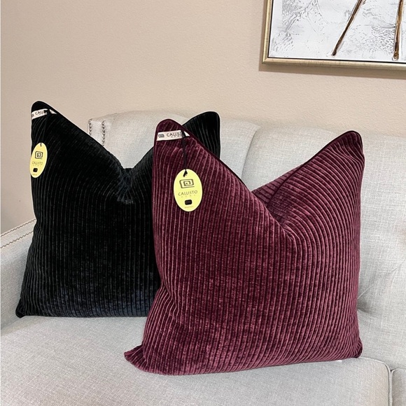 1-CALLISTO HOME CHANNEL VELVET DECORATIVE PILLOW (Read description for details) - Picture 14 of 16
